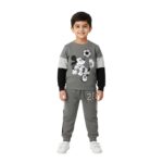 Boys Disney Mickey Mouse Soccer Graphic Tracksuit – Grey