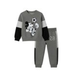 Boys Disney Mickey Mouse Soccer Graphic Tracksuit – Grey