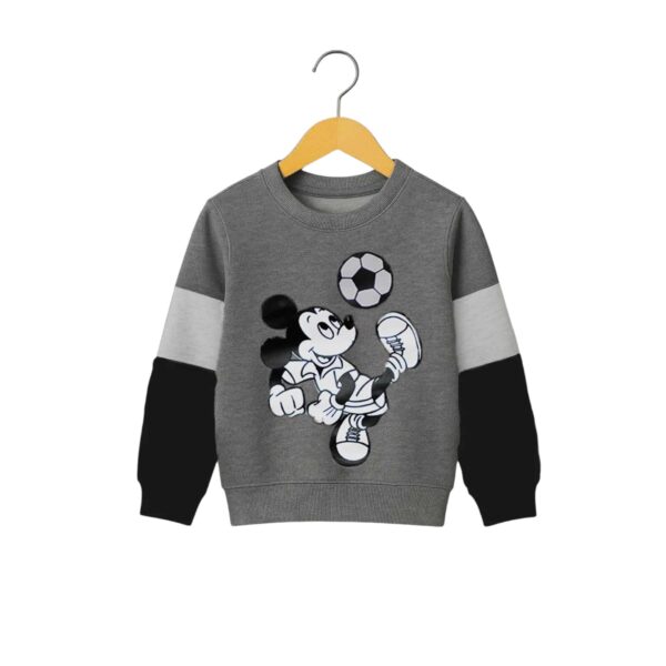 Boys Disney Mickey Mouse Soccer Graphic Tracksuit – Grey