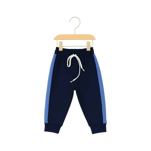 Boys Front Zip Hoodie Tracksuit – Navy, Blue & Grey