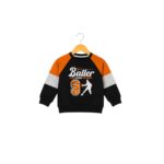 Boys Basketball "Baller" Tracksuit – Black & Orange