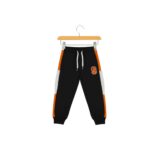 Boys Basketball "Baller" Tracksuit – Black & Orange