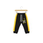 Boys "Never Give Up!" Basketball Tracksuit – Black & Yellow